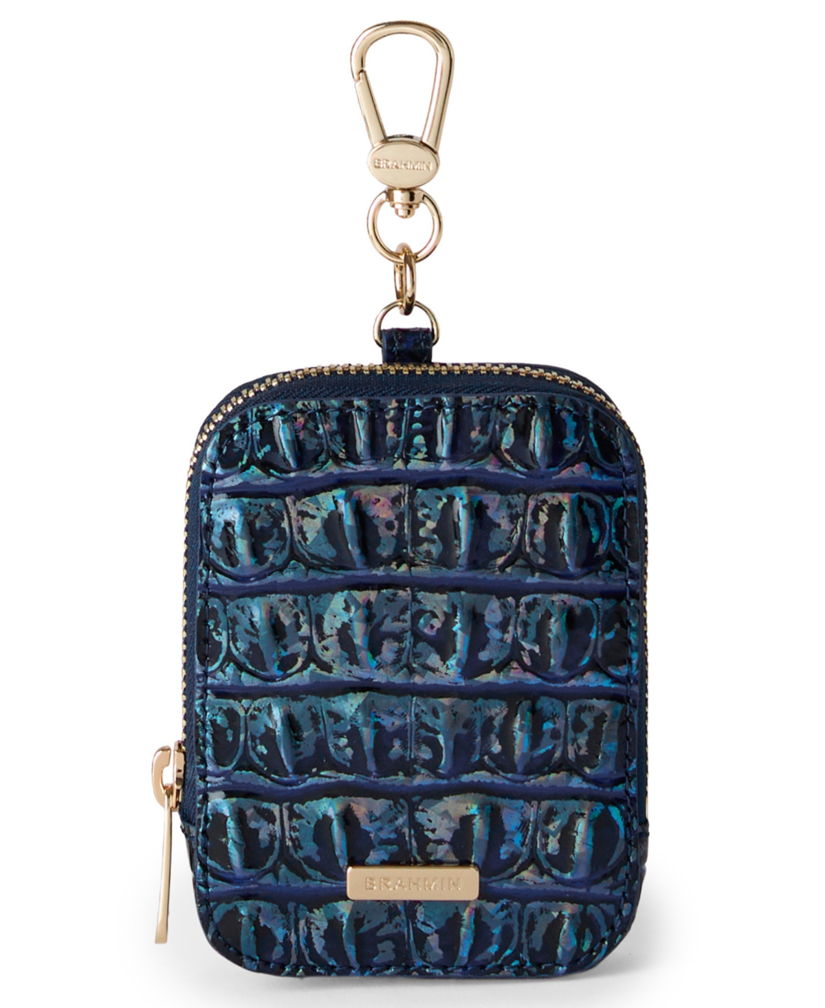 Brahmin Katelynn Leather Coin Purse In Blue