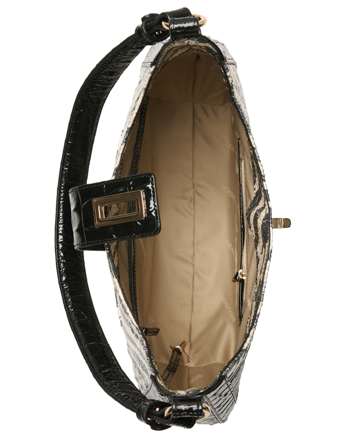 Brahmin Fallon Leather Hobo-inspired Medium Shoulder Bag In Multi