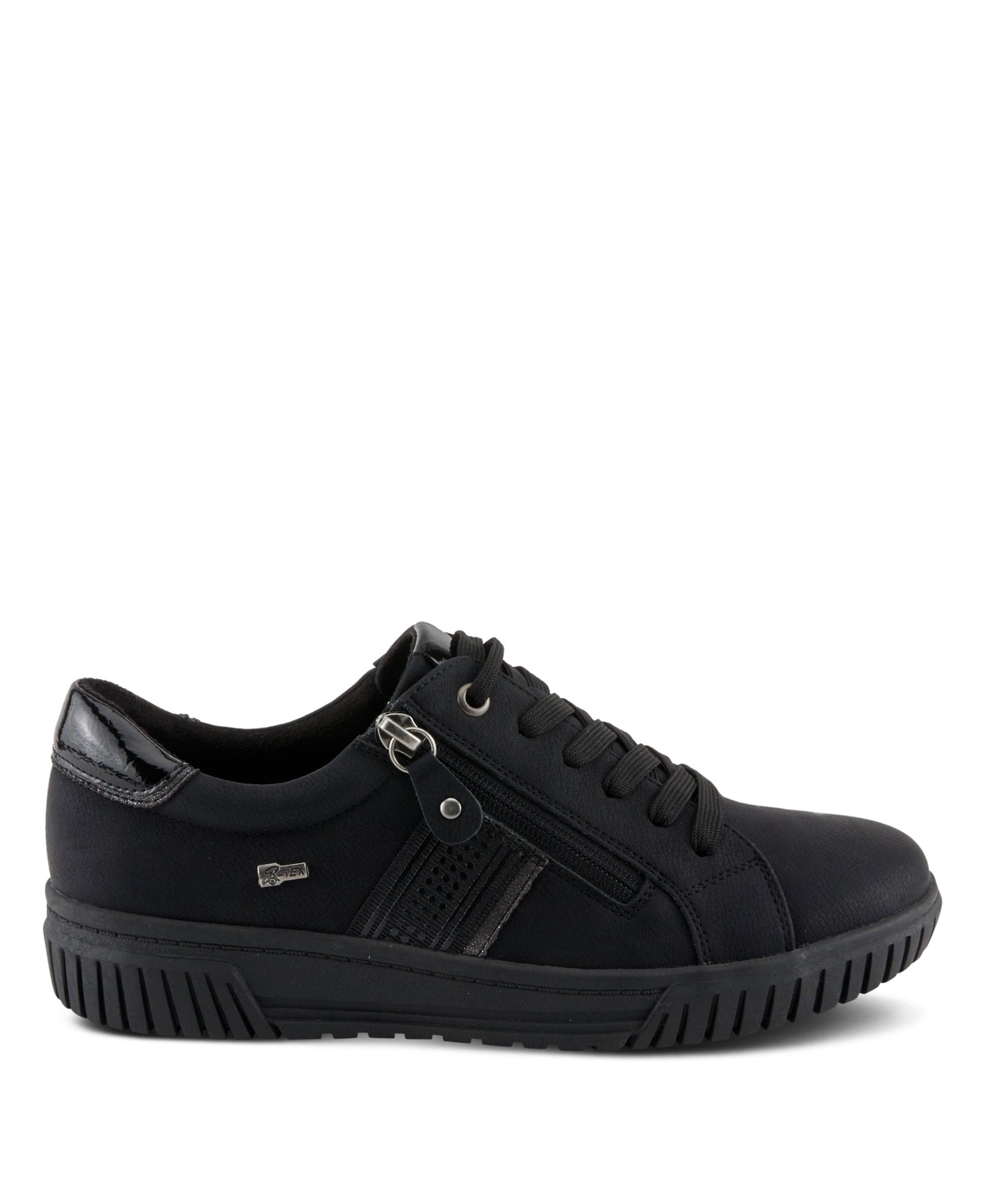 Spring Step Jamia Relife Water-Resistant Sneakers with Dual Zipper Closure and Shock-Absorbing Sole
