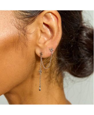 Splash Double Post Earring with Drop