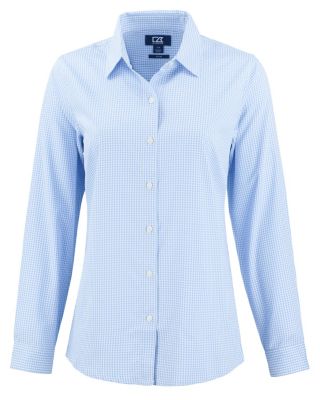 Skyline Epic Confidence Recycled Gingham Womens Long Sleeve Dress Shirt