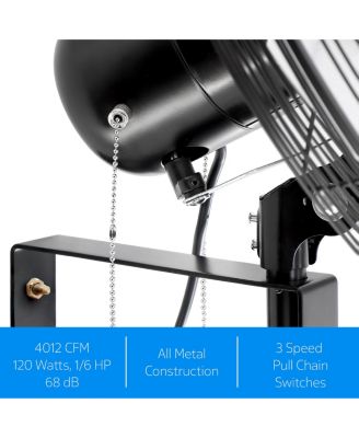 20 Inch Indoor Oscillating Industrial Wall Fan