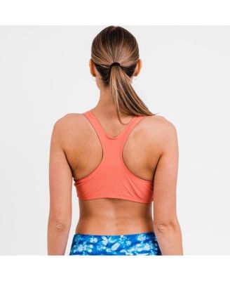 Plus Size Racerback Swim Bra with Removable Cups