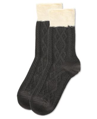 Women's Diamond Bits Soft-Fit Two-Tone Crew Sock