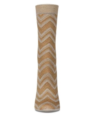Women's Shimmer Chevron Crew Socks