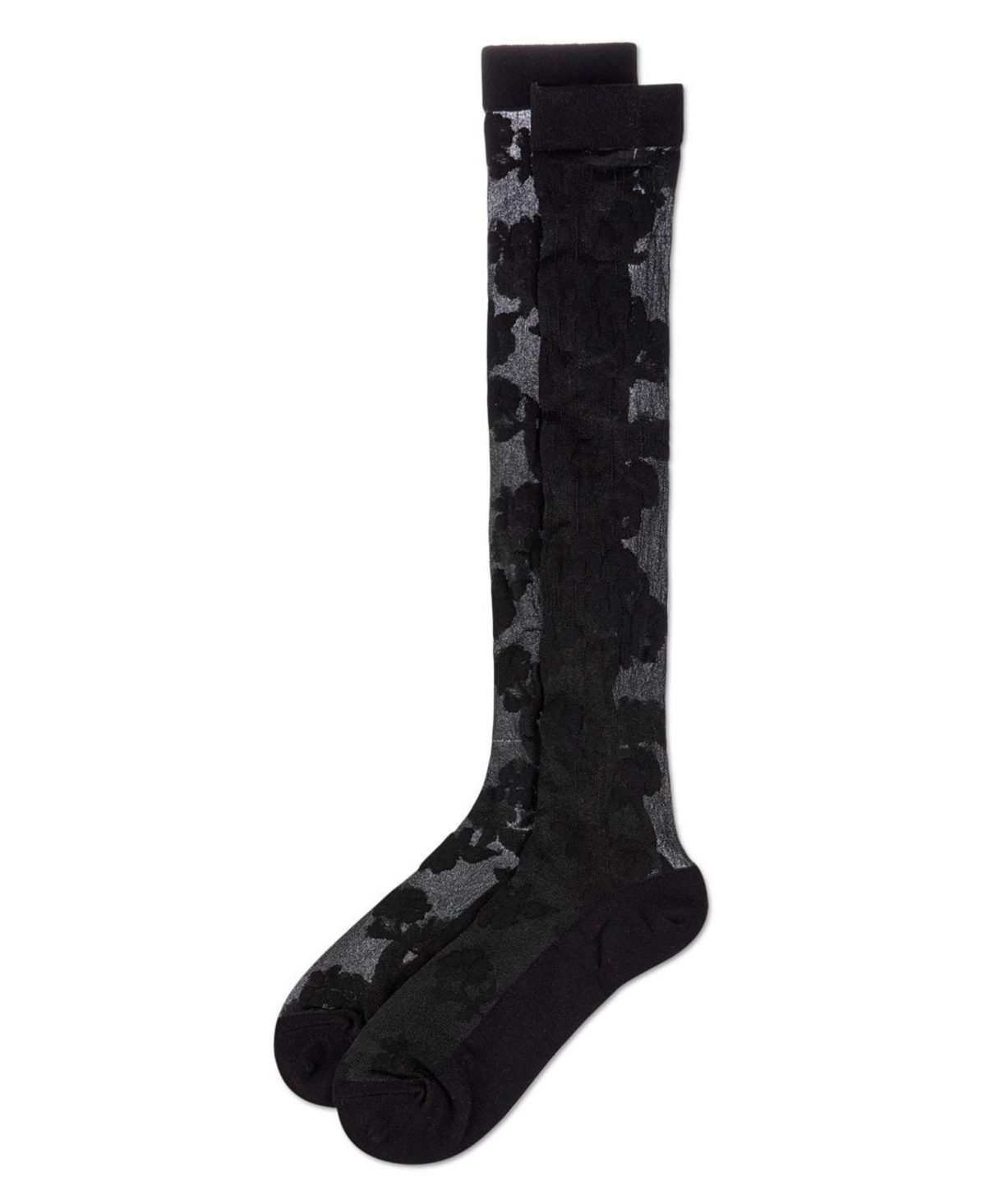 MeMoi Women's Floral Fantasy Sheer Knee High Socks