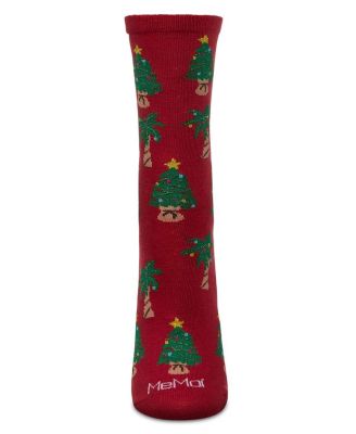 Women's Tree Paradise Holiday Crew Socks