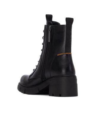 Women's Block Heel Combat Booties Refresh Collection By XTI