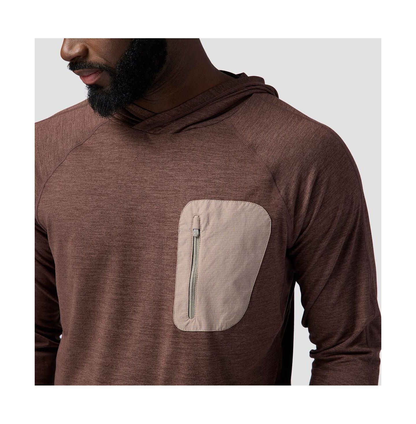 Мужское худи Backcountry Destination Pullover Performance Shirts Long Sleeve, цвет: Bracken — фото 3