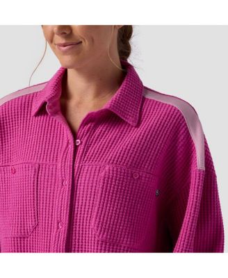 Women's Waffle Button-Up Button Ups