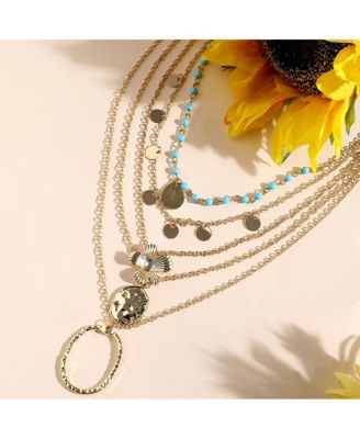 Women's Textured Multi-Layer Necklace