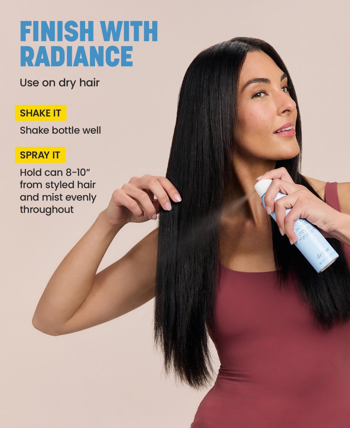 Drybar Sparkling Soda Shine Mist & Uv Shield, 4.1 oz.
