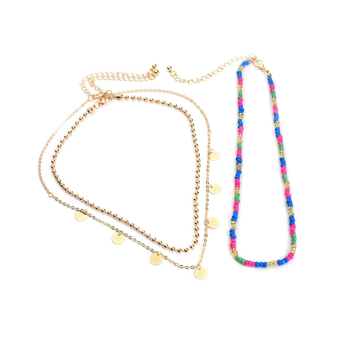 Sohi Women's Everyday Multi-layer Necklace In Gold