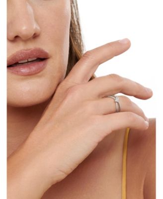 Love Knot Ring in Rhodium Plated Sterling Silver, Size 8