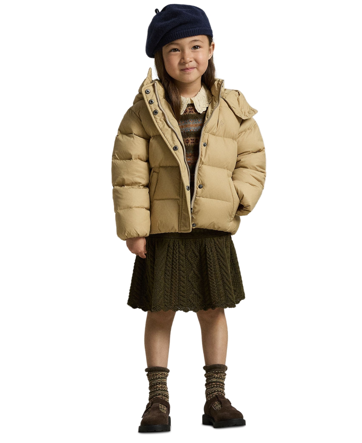 Polo Ralph Lauren Girls 2T-6X Hooded Long Sleeves Jacket