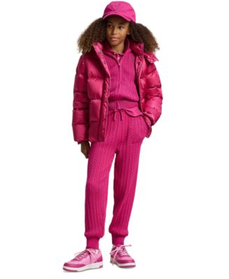 Girls 7-16 Metallic Hooded Outerwear Coat