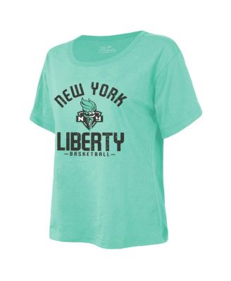Women's Mint New York Liberty The Edge Premium Boxy T-Shirt