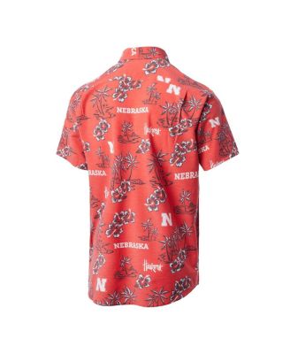 Men's Scarlet Nebraska Huskers Kekai Classic Tri-Blend Button-Down Shirt