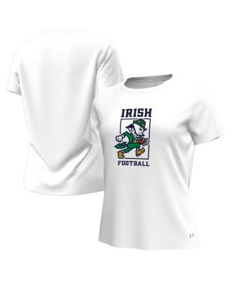 Under Armour - Women's White Notre Dame Fighting Irish Leprechaun Tech Stretch T-Shirt