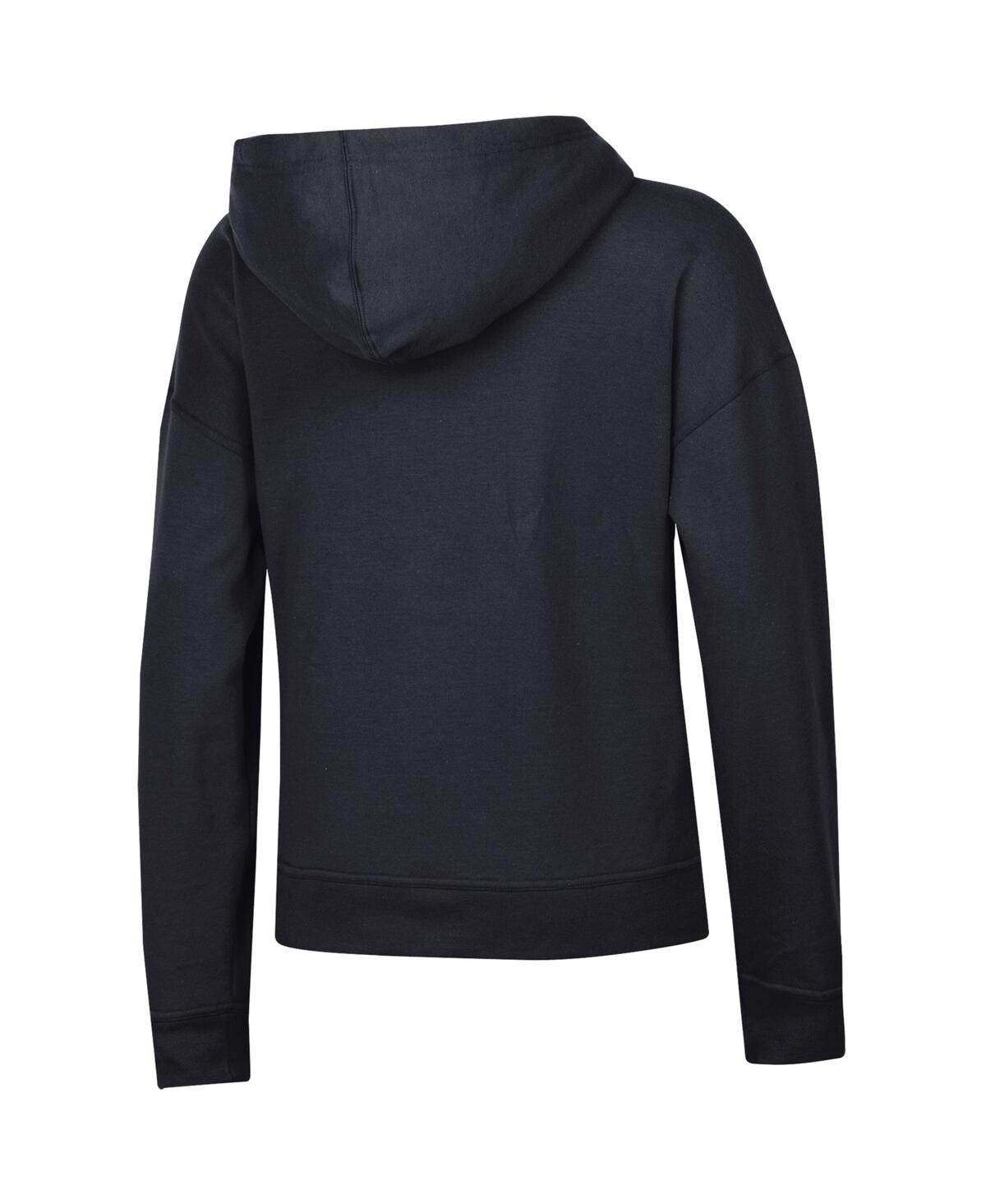Champion Women's Black Pittsburgh Steelers Powerblend Hoodie In Black