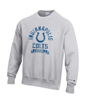Men's Heather Gray Indianapolis Colts Reverse Weave Fleece Pullover Sweatshirt