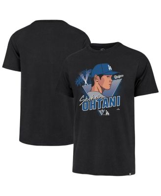 '47 Brand - Men's Shohei Ohtani Black Los Angeles Dodgers Player Caricature Franklin T-Shirt