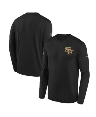Nike - Big Boys and Girls Black San Francisco 49ers 2025 Rivalries Collection Sideline Legend Dri-FIT Long Sleeve T-Shirt
