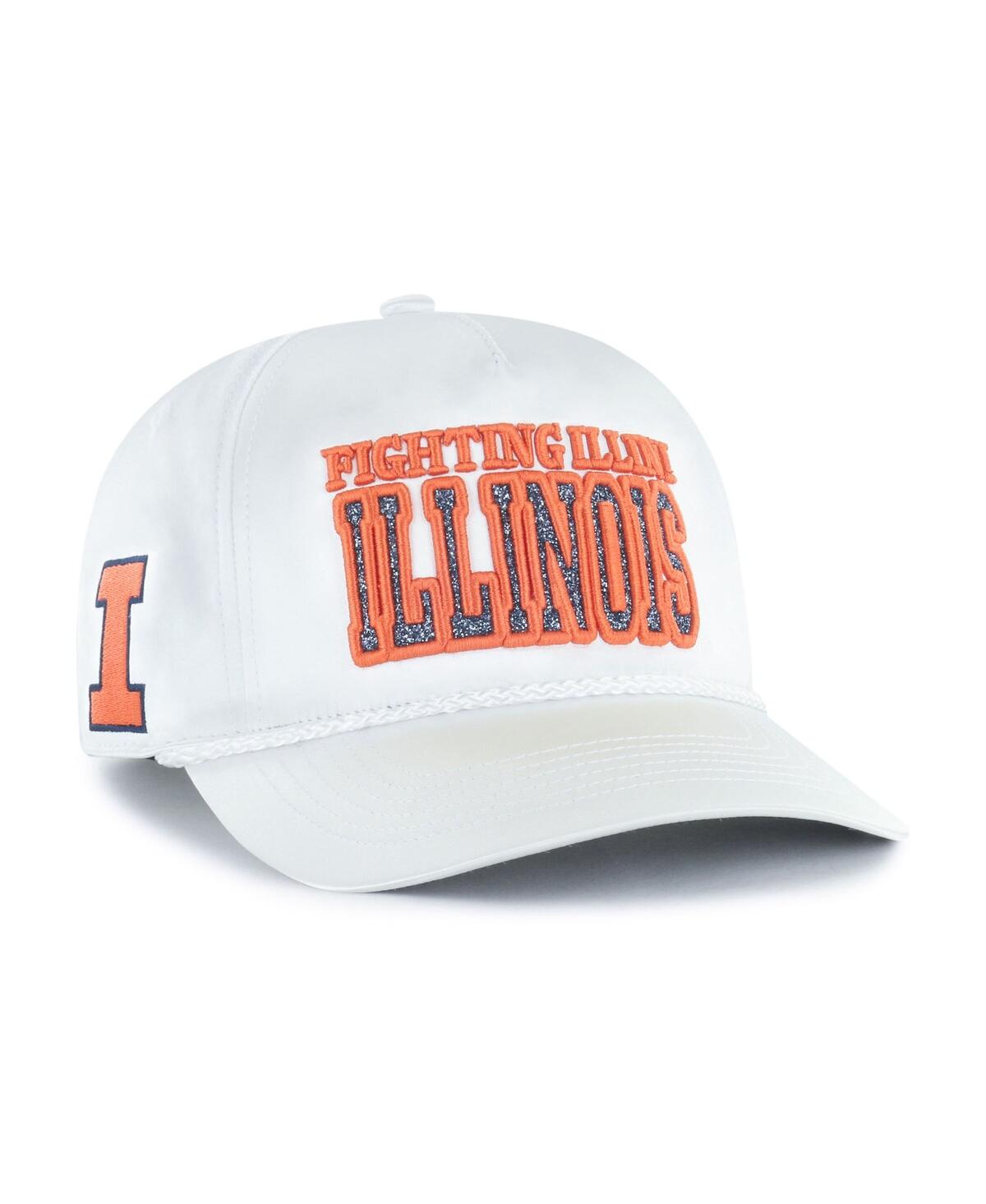47 Brand Women's White Illinois Fighting Illini Outspoken Hitch Adjustable Hat In White