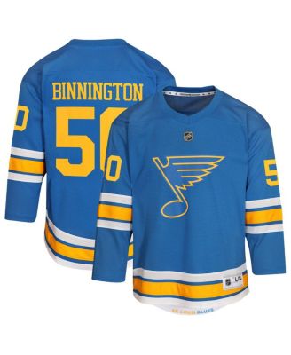 Outerstuff - Big Boys and Girls&nbsp;Binnington Blue St. Louis Blues Home Replica Player Jersey
