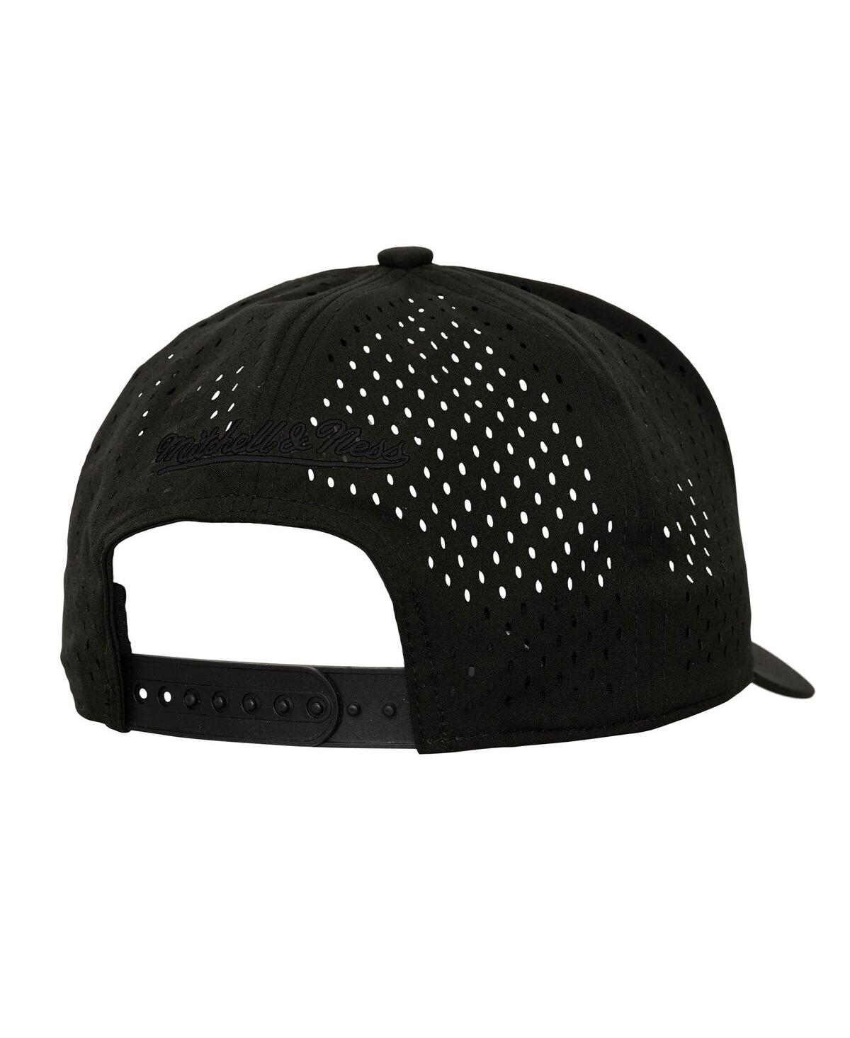 Mitchell & Ness Men's Black Los Angeles Dodgers Perfect Icon Pro Pinch Snapback Hat In Brown