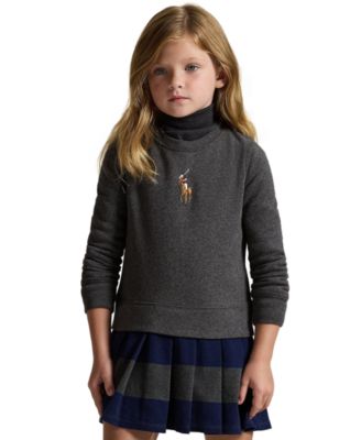 Girls' 2T-6X Big Pony Pull-on Sweatshirt Dress
