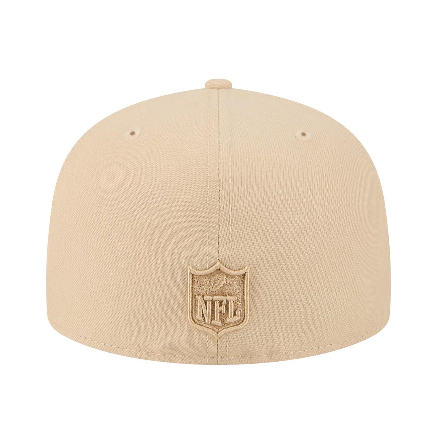 Мужские головные уборы New Era Beige New York Jets Color Pack A-Frame 59FIFTY Fitted Hat — фото 3