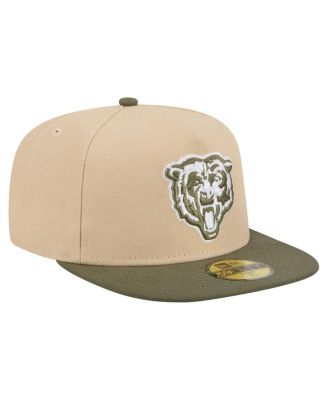 Men's Light Beige/Olive Chicago Bears Color Pack A-Frame 59FIFTY Fitted Hat