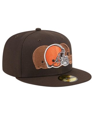 Men's Brown Cleveland Browns Tri-Hit 59FIFTY Fitted Hat
