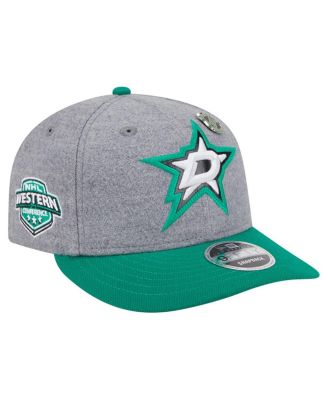 New Era - Men's Kelly Green/Green Dallas Stars Wool Pin Low 9FIFTY Snapback Hat