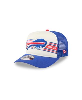 New Era - Men's Cream/Royal Buffalo Bills Banner A-Frame 9FIFTY Trucker Snapback Hat