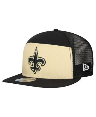New Era - Men's Gold/Black New Orleans Saints Outdoor Split Panel 9FIFTY Snapback Hat