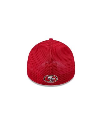 Men's Scarlet San Francisco 49ers Outline 39THIRTY Flex Hat