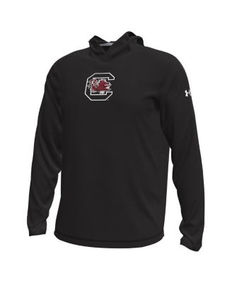 Men's Black South Carolina Gamecocks Sideline Knockout Long-Sleeve Hooded T-Shirt