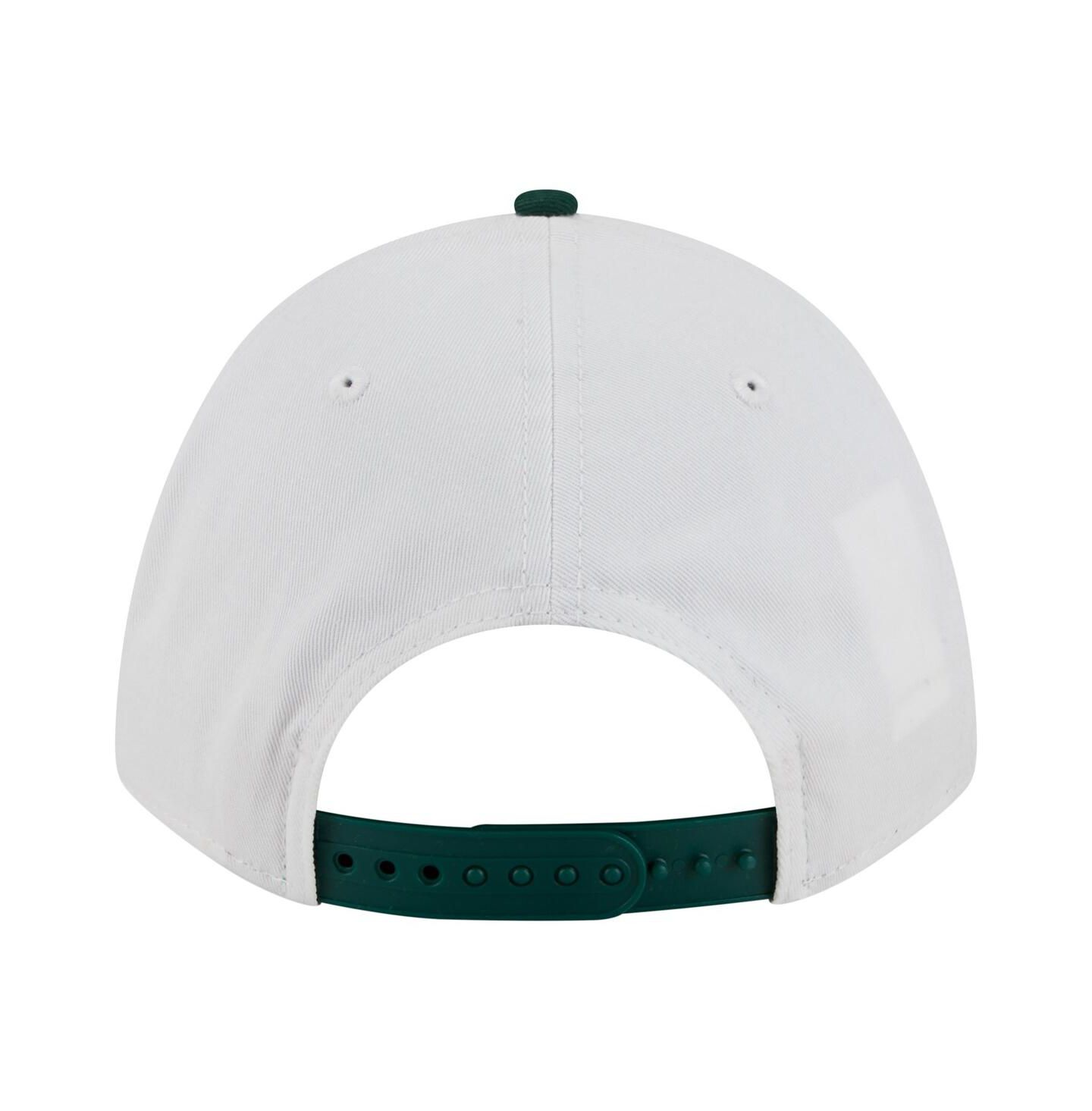 Мужская кепка New Era White/Green Baylor Bears Arch Two-Tone Rope 9FORTY A-Frame M-Crown Adjustable Hat — фото 2