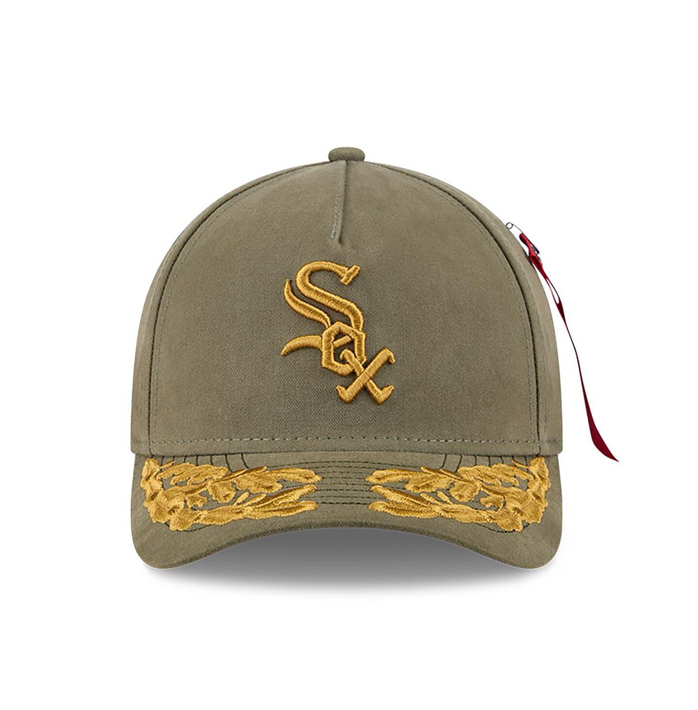 Мужская кепка New Era Olive Chicago White Sox A-Frame 9FORTY Adjustable Hat — фото 2