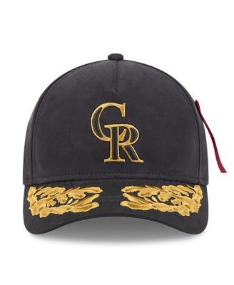 Men's Black Colorado Rockies A-Frame 9FORTY Adjustable Hat