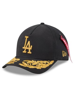 New Era - Men's Black Los Angeles Dodgers A-Frame 9FORTY Adjustable Hat