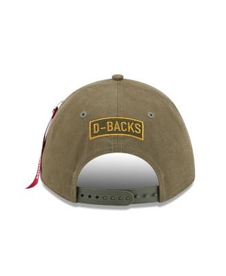 Men's Olive Arizona Diamondbacks A-Frame 9FORTY Adjustable Hat