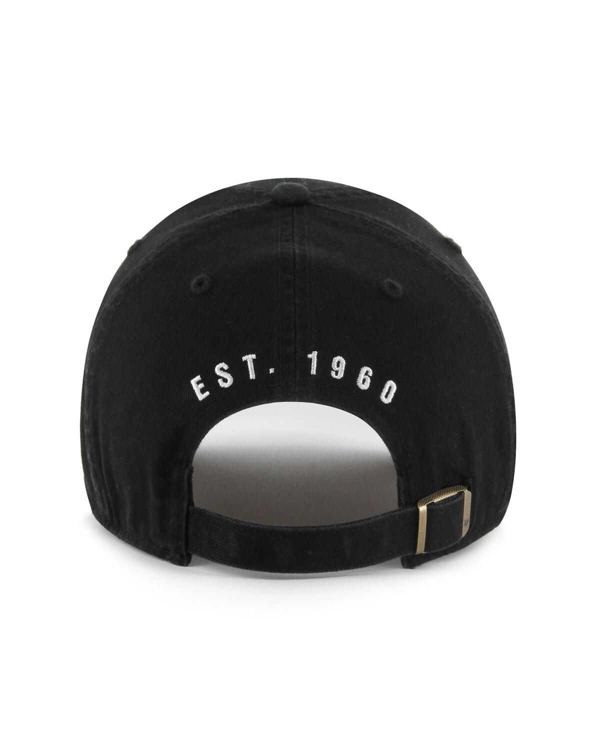 47 Brand Men's Black Las Vegas Raiders Hard Hat Clean Up Adjustable Hat In Blue