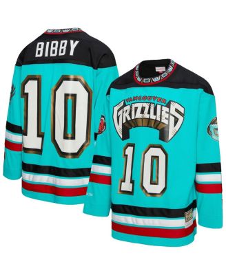 Mitchell & Ness - Men's and Women's Mike Bibby Turquoise Vancouver Grizzlies maxed Out Fashion Hockey Jersey