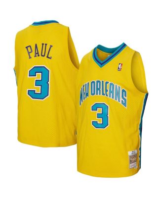 Mitchell & Ness - Men's Chris Paul Gold New Orleans Hornets 2005/06 Hardwood Classics Swingman Jersey