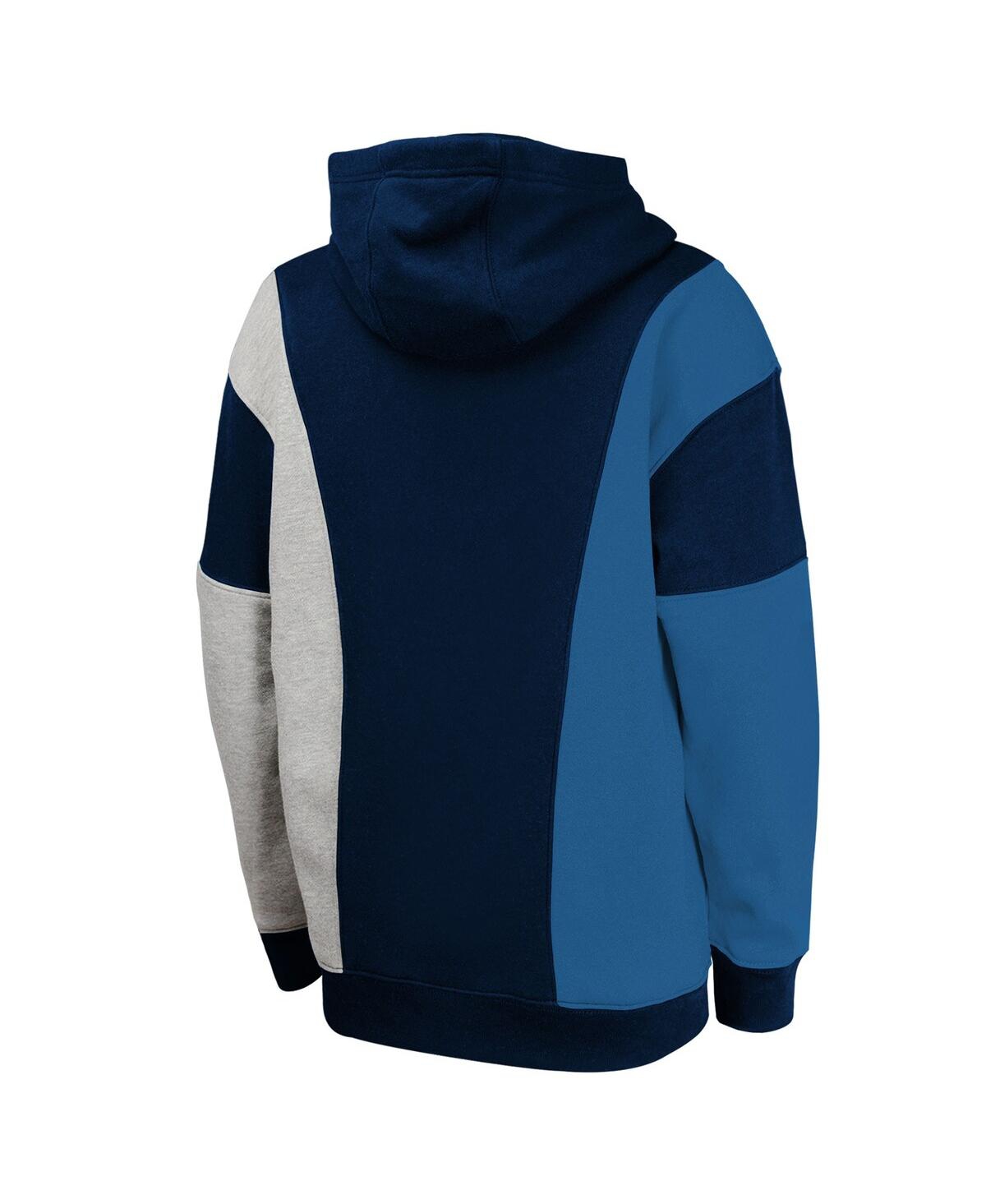 Outerstuff Big Boys And Girls Navy Minnesota Timberwolves Ace In The Hole Pullover Hoodie In Blue