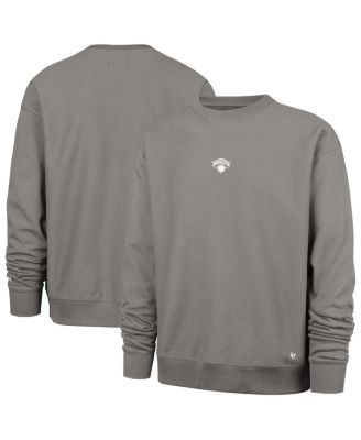 '47 Brand - Men's Gray New York Knicks Offside Foundation Crew Neck Sweatshirt