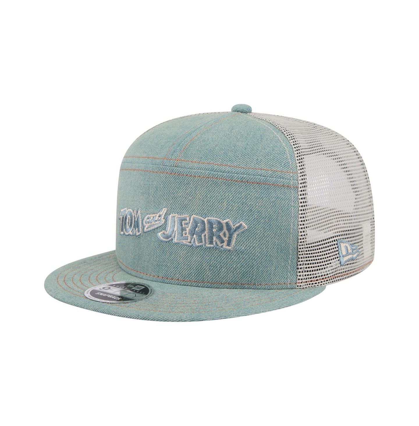 Мужская кепка New Era Denim Tom and Jerry Denim 9FIFTY Snapback Hat — фото 1